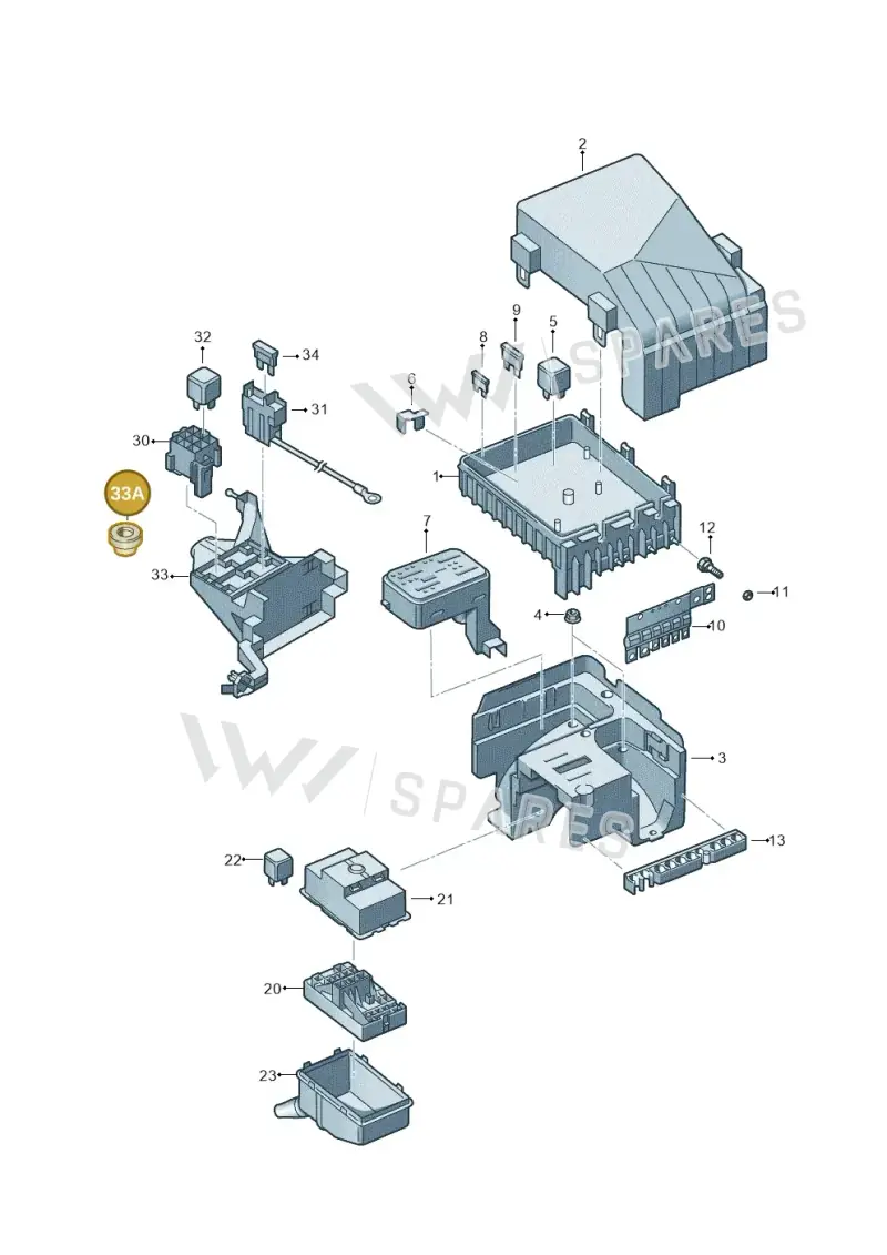 5L0945067 — Volkswagen Sharan (2015-2022) diagram 863937000, position 33A