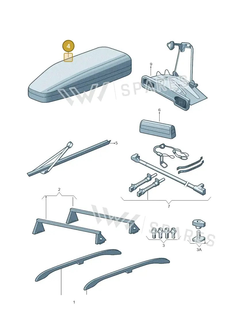 5L6071175 — Skoda Yeti (2013-2017) diagram 666071800, position 4