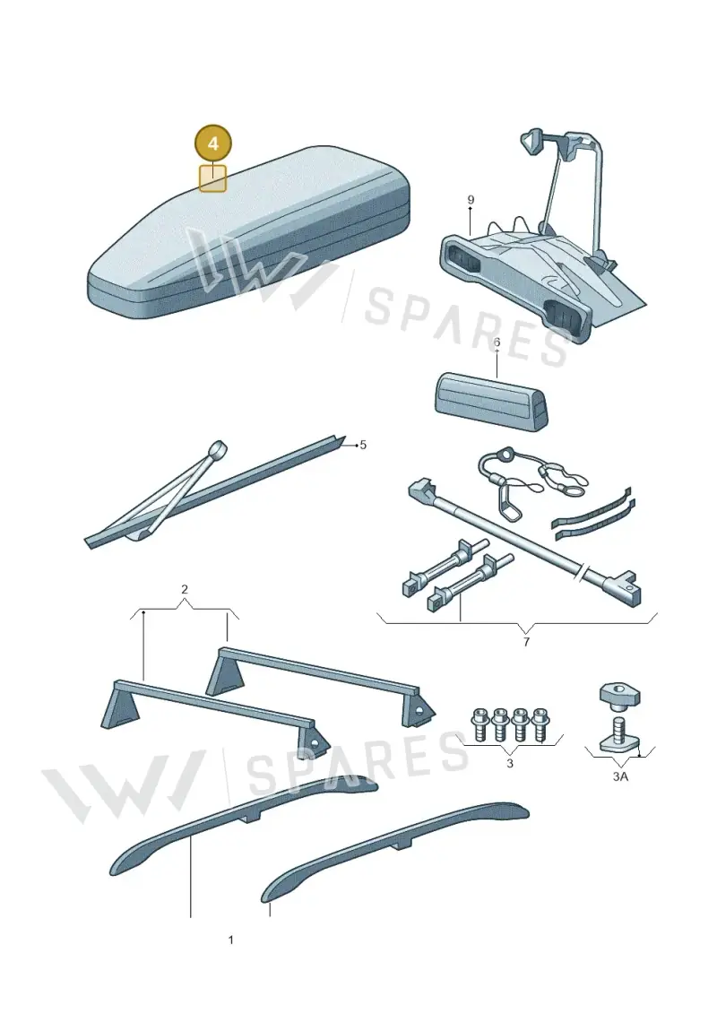 5L6071175A — Skoda Yeti (2013-2017) diagram 666071800, position 4