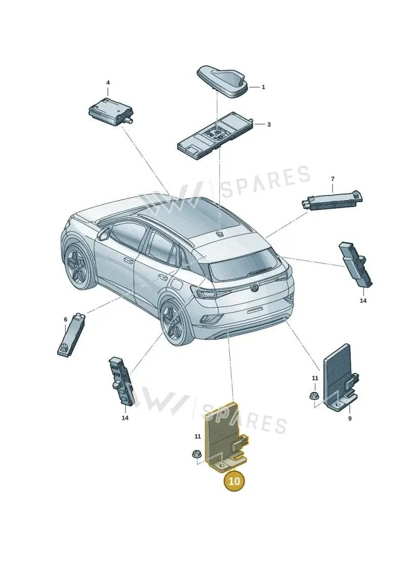 5LA035497 — Skoda Enyaq (2020-2021) diagram 11a035020, position 10