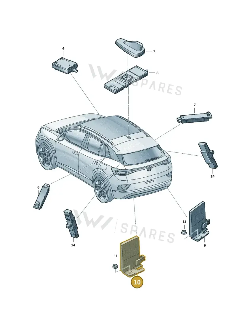 5LA035497A — Skoda Enyaq (2020-2021) diagram 11a035020, position 10