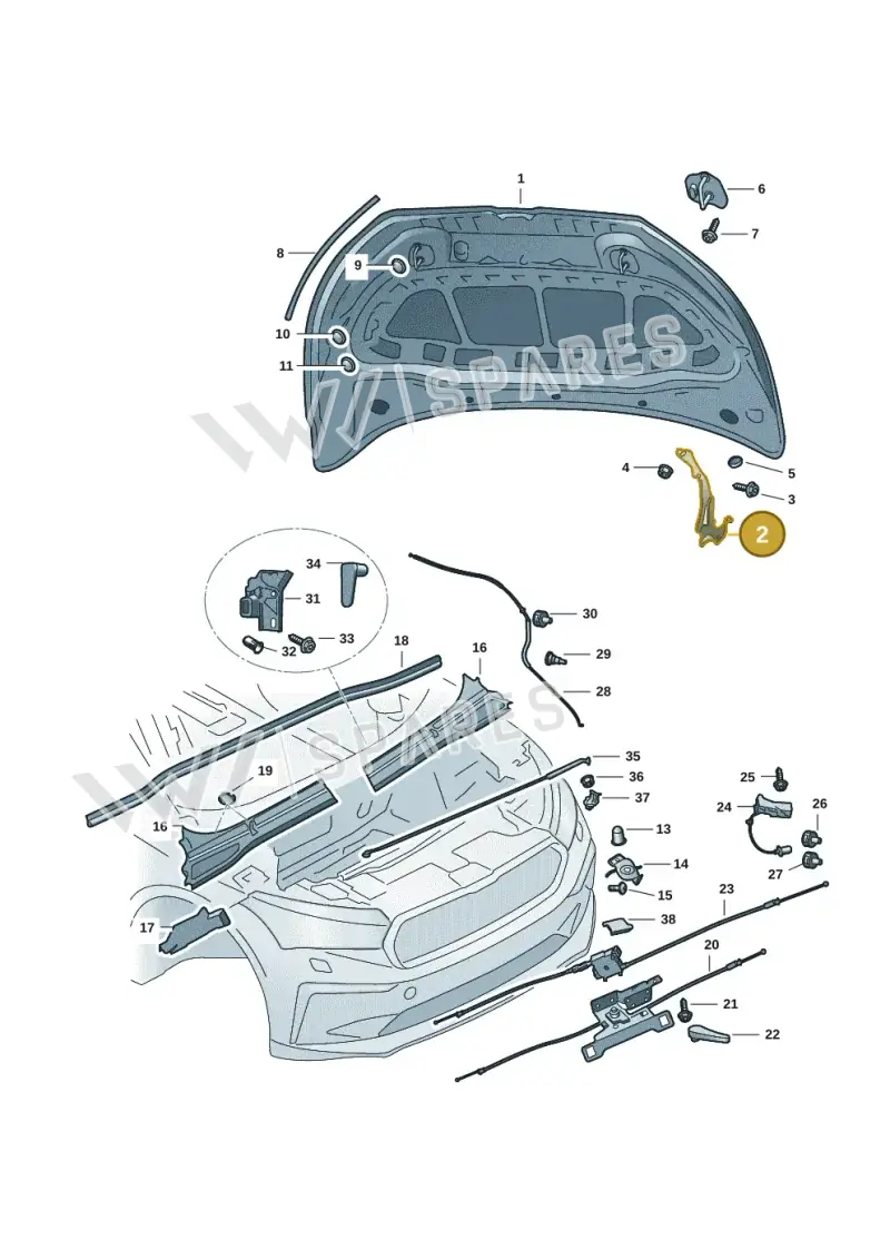 5LA823302 — Skoda Enyaq (2020-) diagram 50a823000, position 2