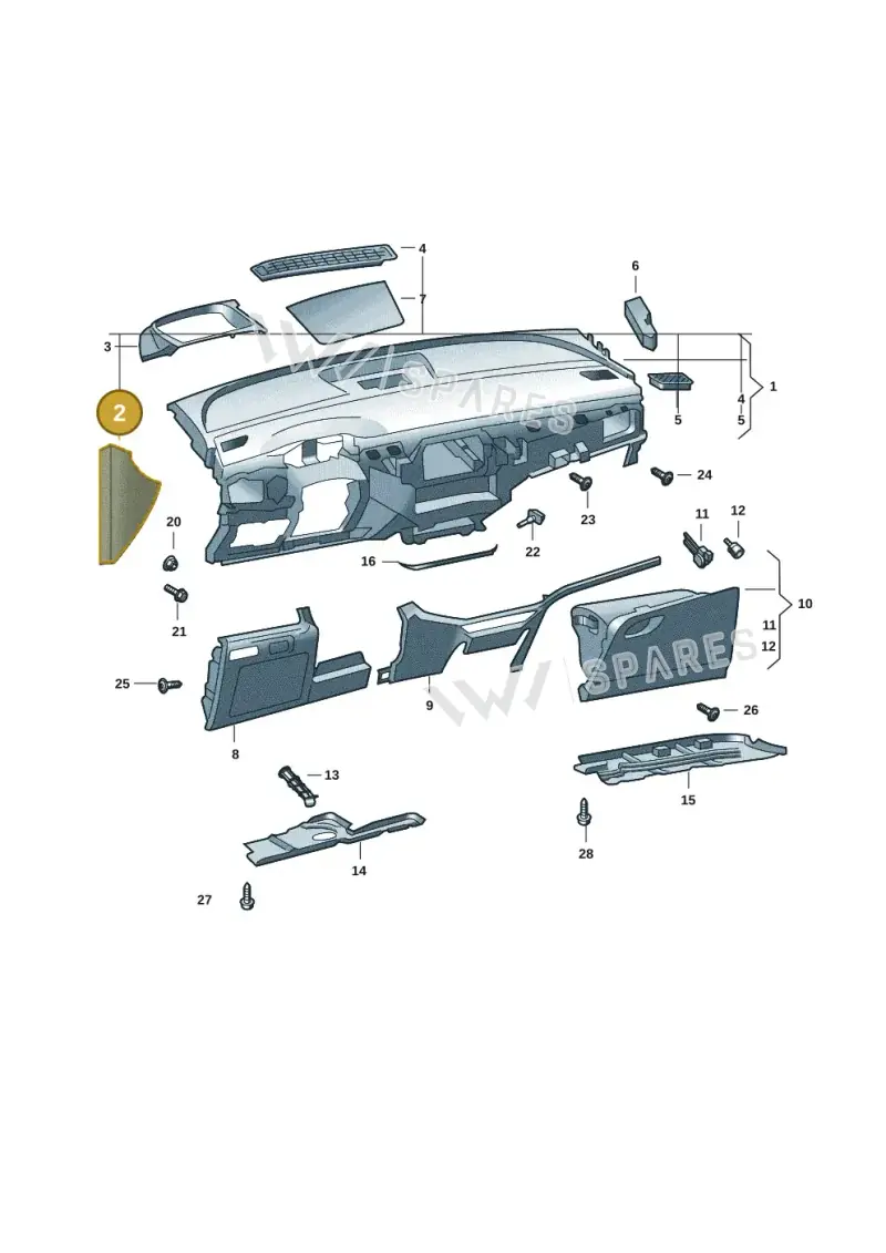 5LA857503B4PK — Skoda Enyaq (2020-2021) diagram 50a857010, position 2
