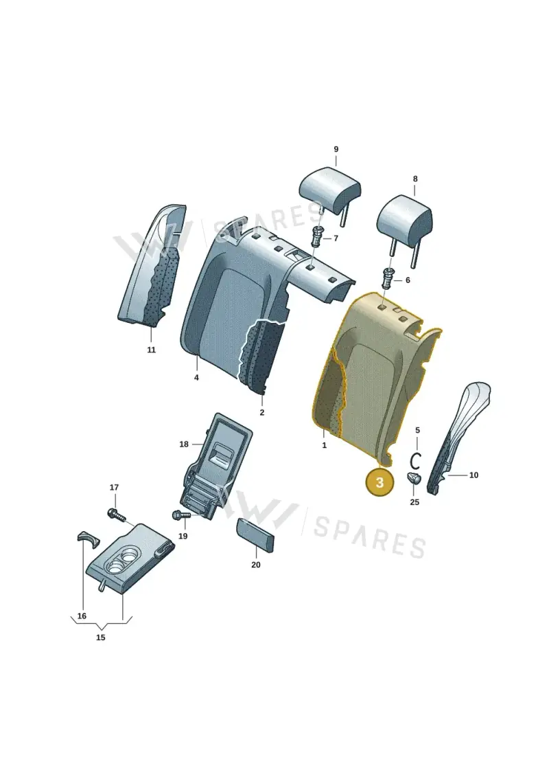 5LA885805BDZPD — Skoda Enyaq (2020-2021) diagram 50a885800, position 3