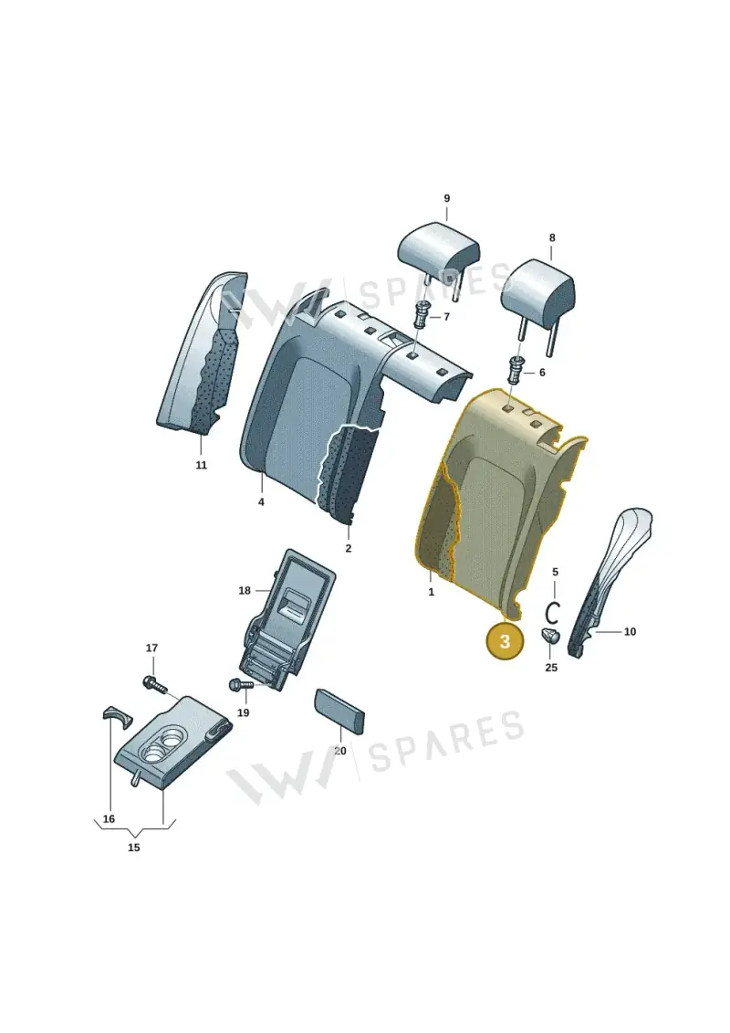 5LA885805DDZPC — Skoda Enyaq (2020-2021) diagram 50a885800, position 3