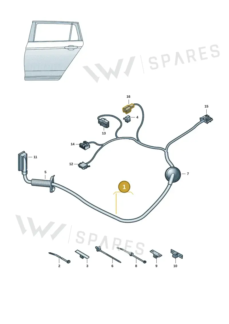 5LA971693D — Skoda Enyaq (2020-2021) diagram 10a972030, position 1