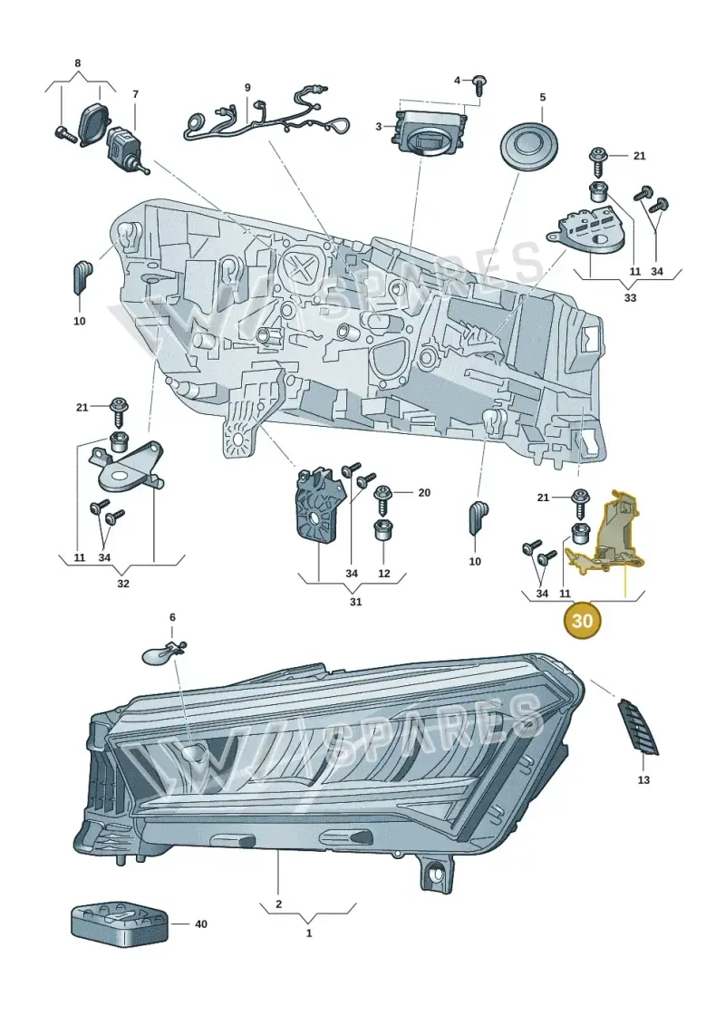 5LA998225 — Skoda Enyaq (2020-) diagram 50a941000, position 30