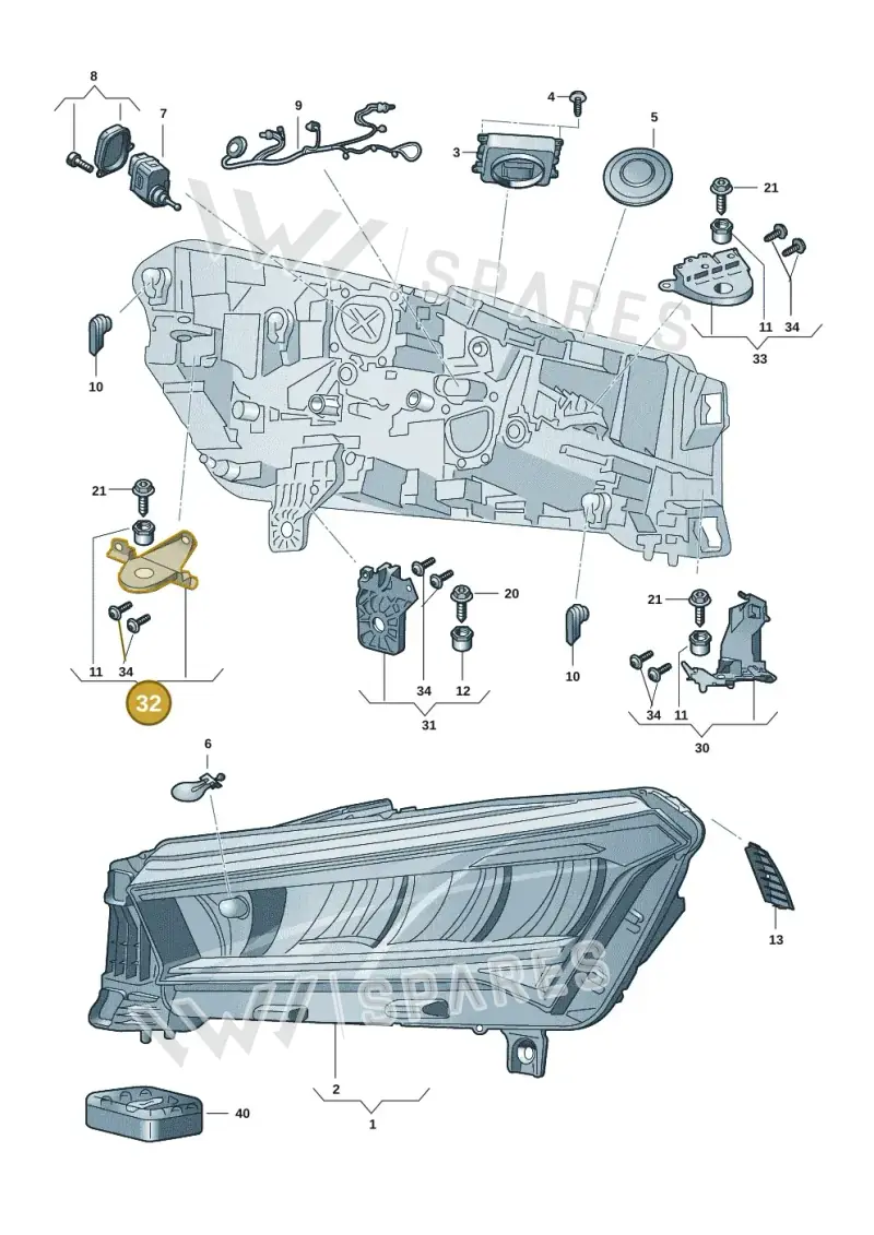 5LA998226B — Skoda Enyaq (2020-) diagram 50a941000, position 32