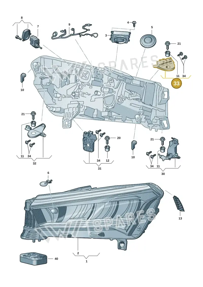 5LA998226C — Skoda Enyaq (2020-) diagram 50a941000, position 33