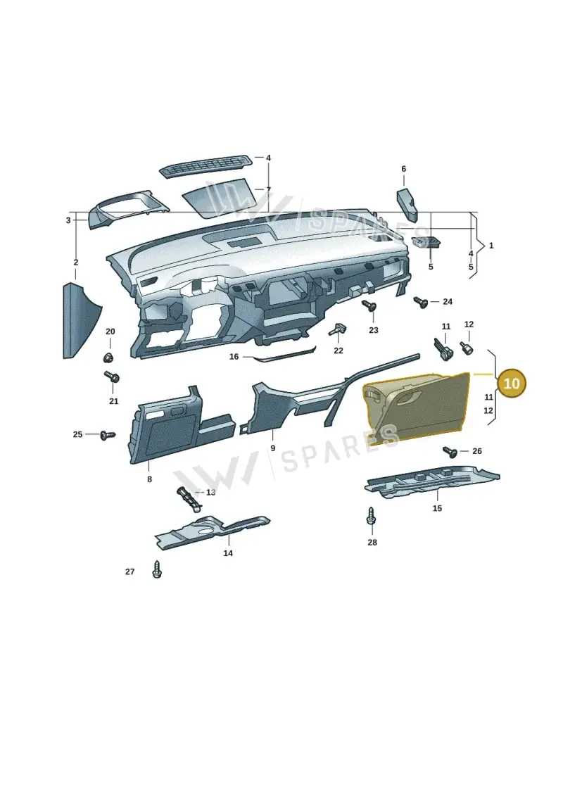 5LB857097A4PK — Skoda Enyaq (2020-2021) diagram 50a857010, position 10