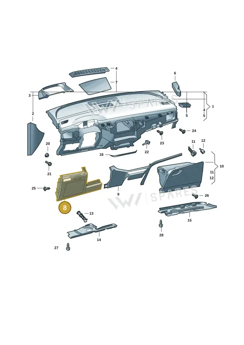 5LB857920B4PK — Skoda Enyaq (2020-2021) diagram 50a857010, position 8