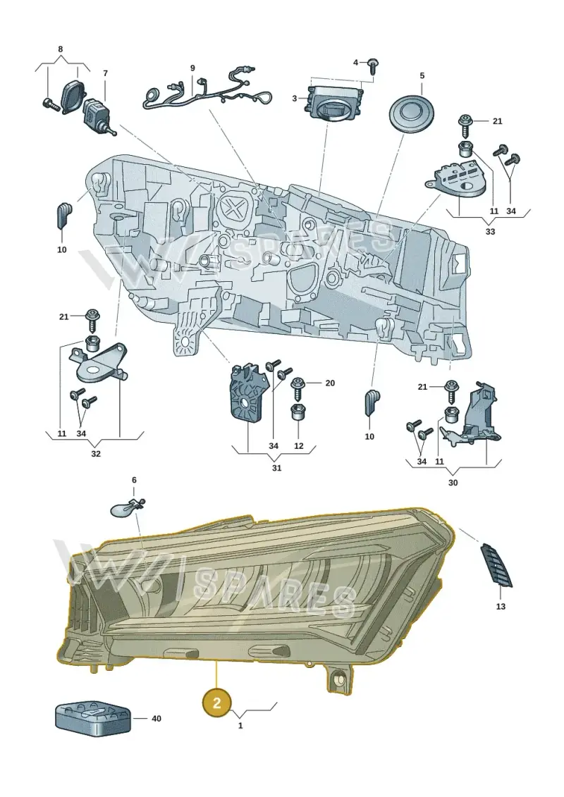 5LC941017 — Skoda Enyaq (2020-2021) diagram 50a941000, position 2