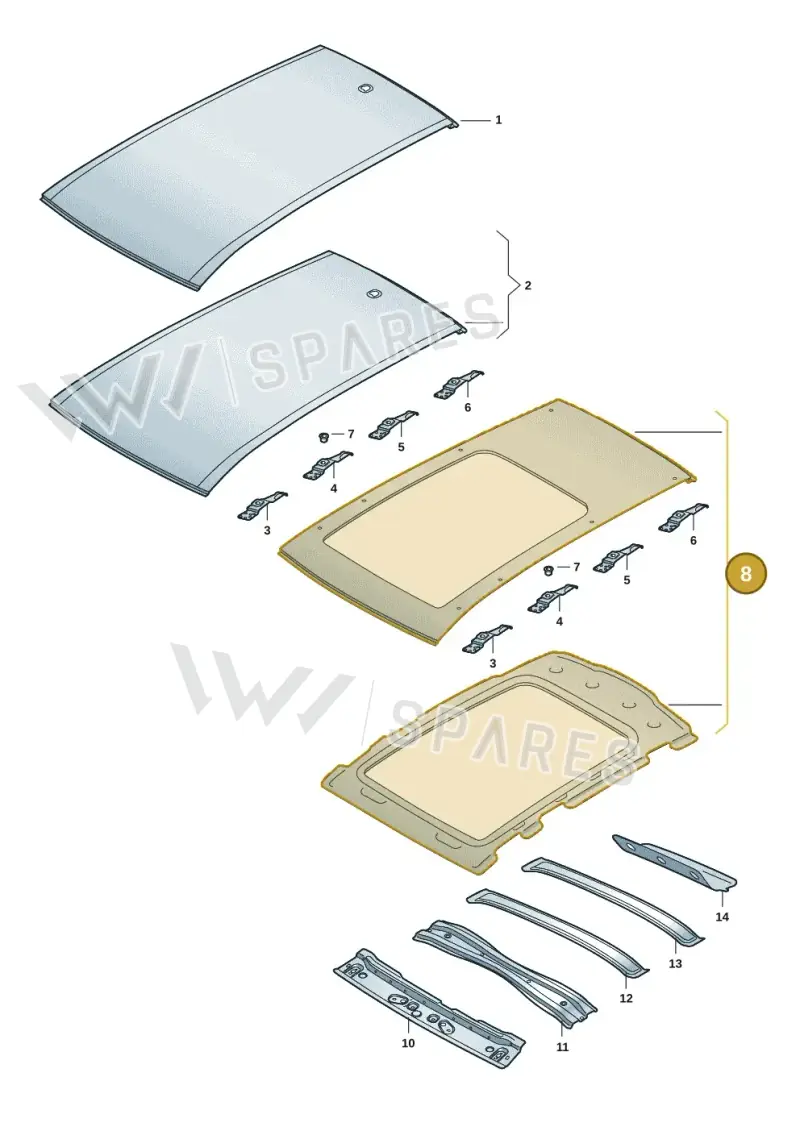 5LG817101A — Skoda Enyaq (2020-2021) diagram 50a817000, position 8