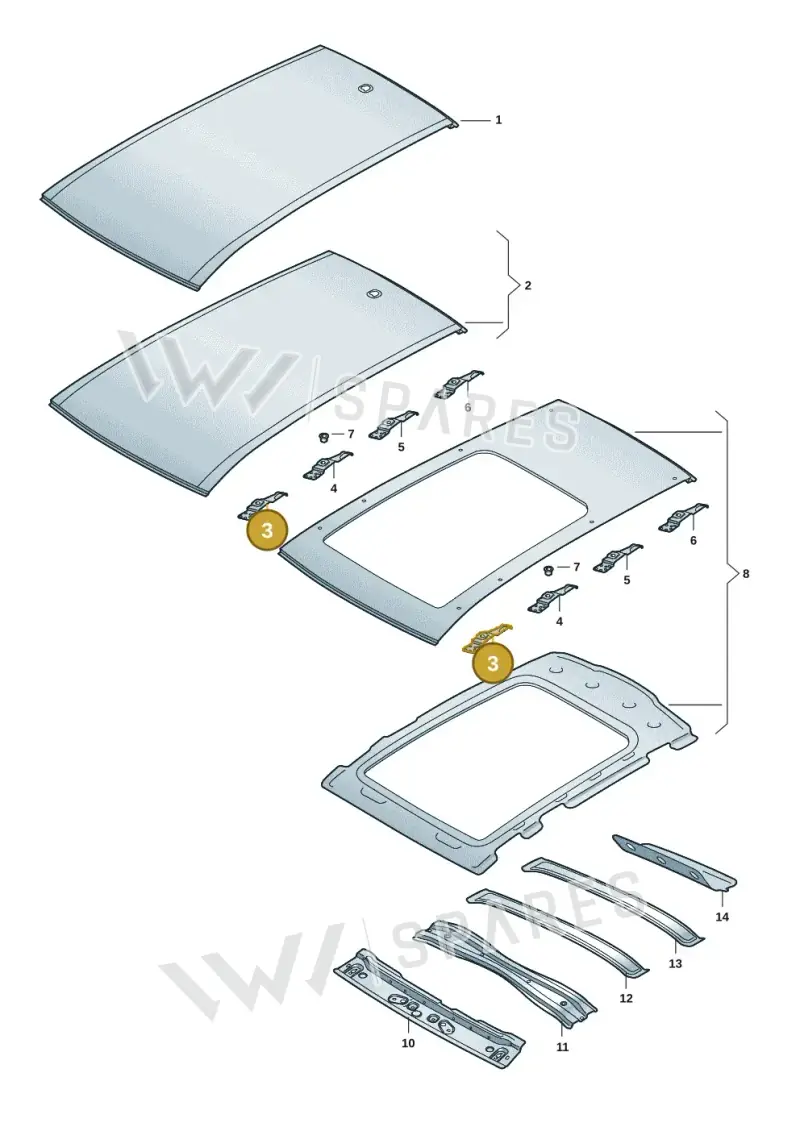 5LG817421 — Skoda Enyaq (2020-) diagram 50a817000, position 3