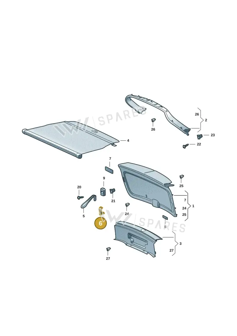 5LG8641374PK — Skoda Kodiaq (2024-2024) diagram 57h867090, position 6