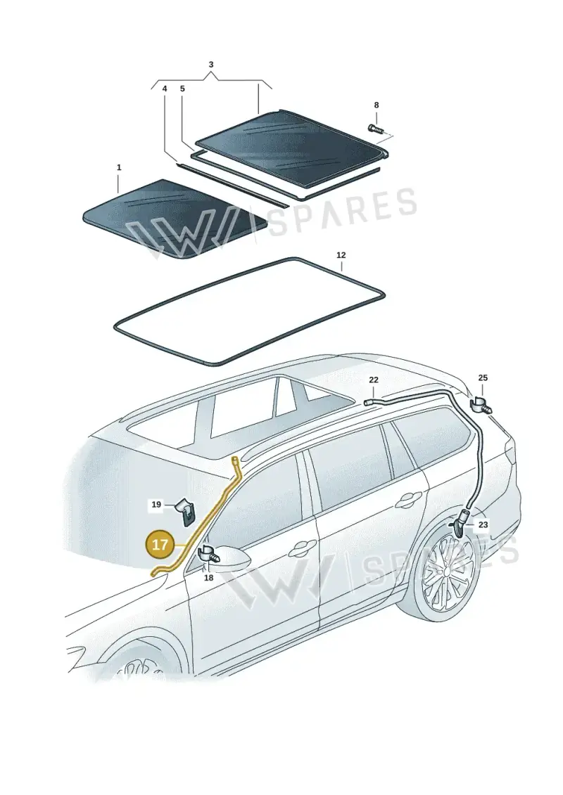 5LG877231 — Skoda Enyaq (2020-) diagram 50a877000, position 17