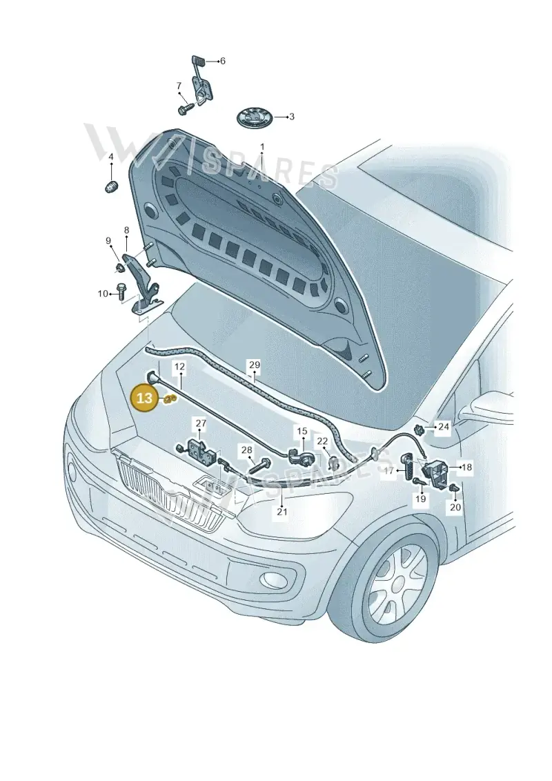 5M0823397B9B9 — Skoda Citigo (2019-2021) diagram 727823000, position 13