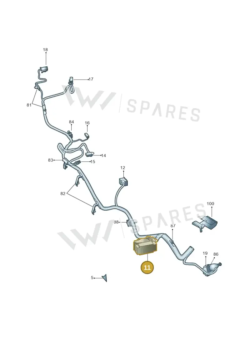 5M0973050C — Skoda Yeti (2013-2017) diagram 666971920, position 11