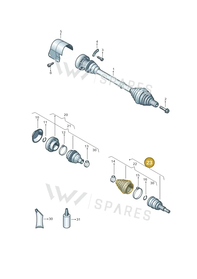 5N0498099 — Skoda Octavia (2017-2020) diagram 460407380, position 23