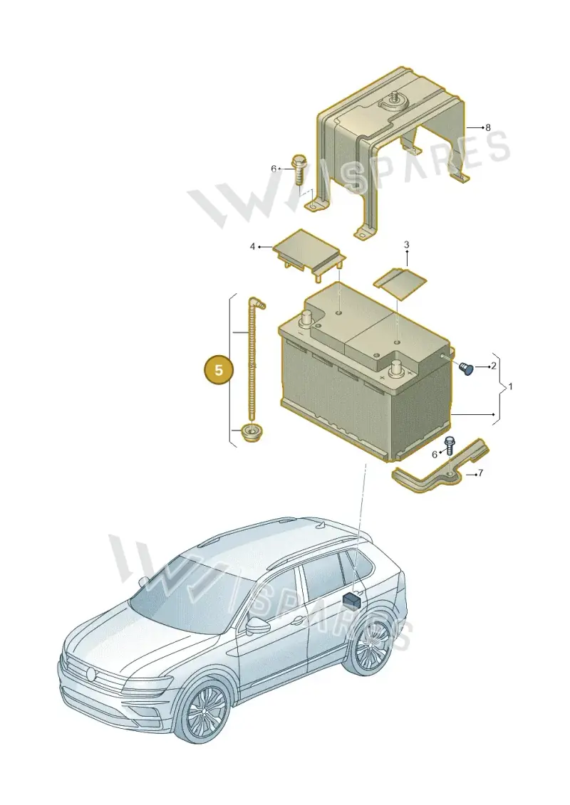 5NA915531 — Skoda Kodiaq (2016-2024) diagram 884915100, position 5