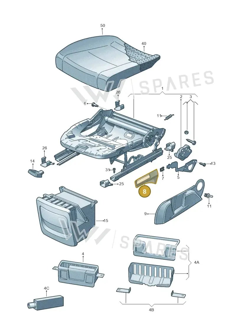5P08812539B9 — Skoda Fabia (2014-2022) diagram 797881010, position 8