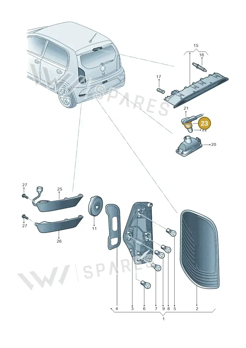 5P0972724 — Skoda Citigo (2019-2021) diagram 583945000, position 23