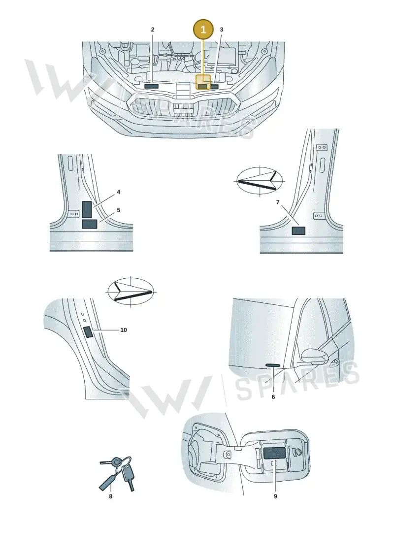 5Q0010008C — Skoda Fabia (2021-) diagram 6vn010000, position 1