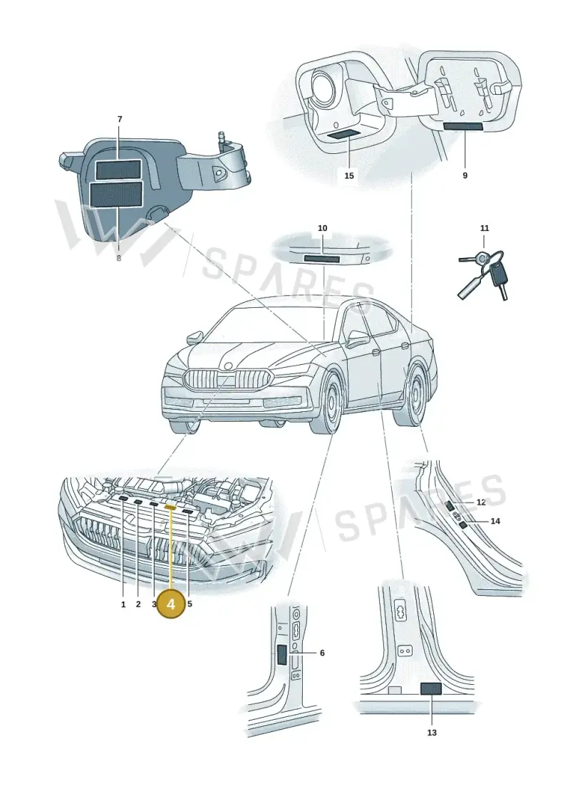 5Q0010014P — Skoda Superb Combi (2023-) diagram 3p0010000, position 4