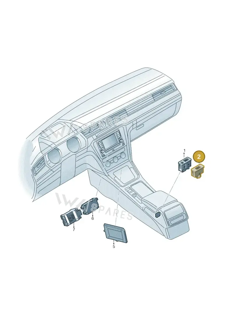 5Q0035726L — Skoda Superb Combi (2015-2024) diagram 851000050, position 2