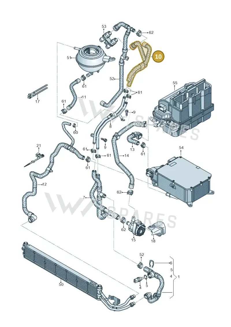 5Q0121086F — Skoda Octavia (2019-2024) diagram 793121019, position 10