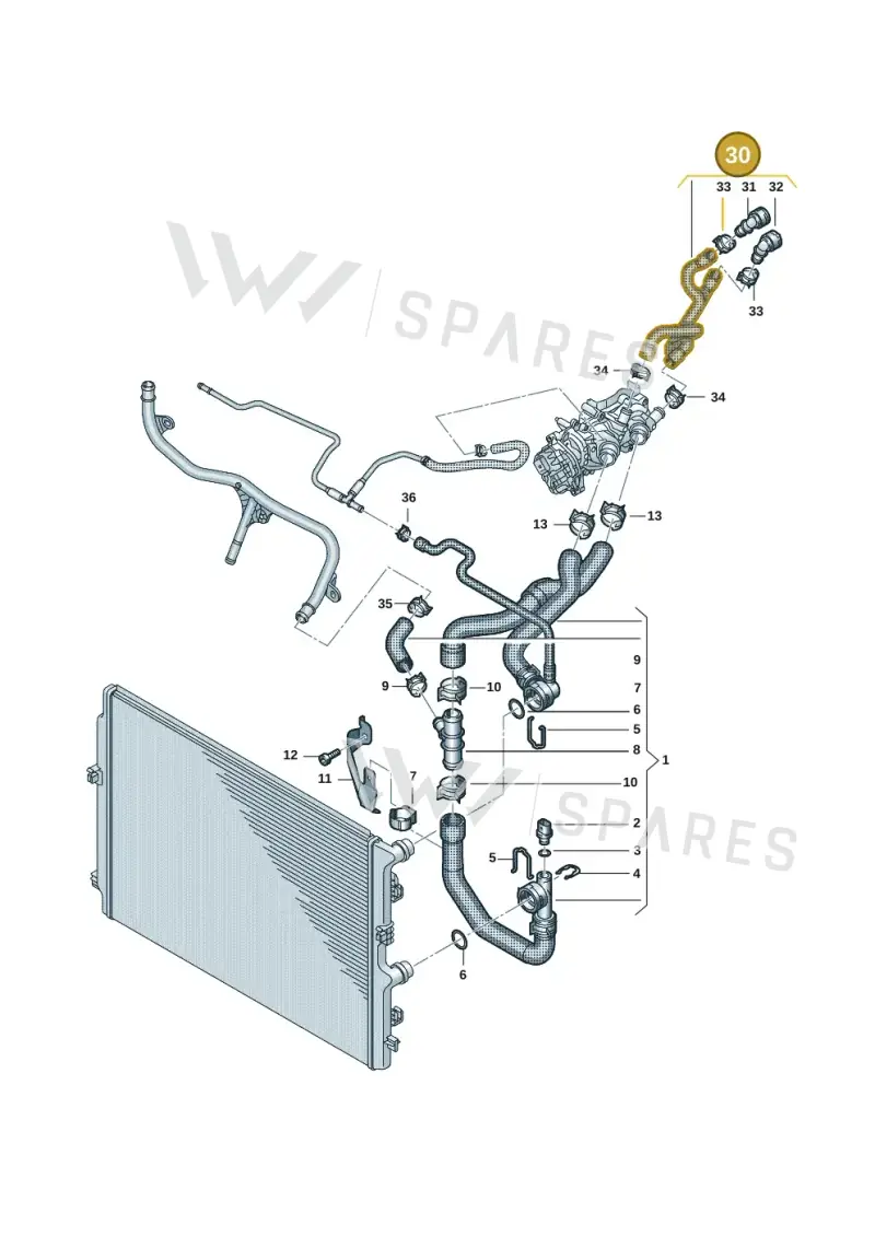 5Q0121156C — Skoda Fabia (2021-) diagram 2f0121320, position 30