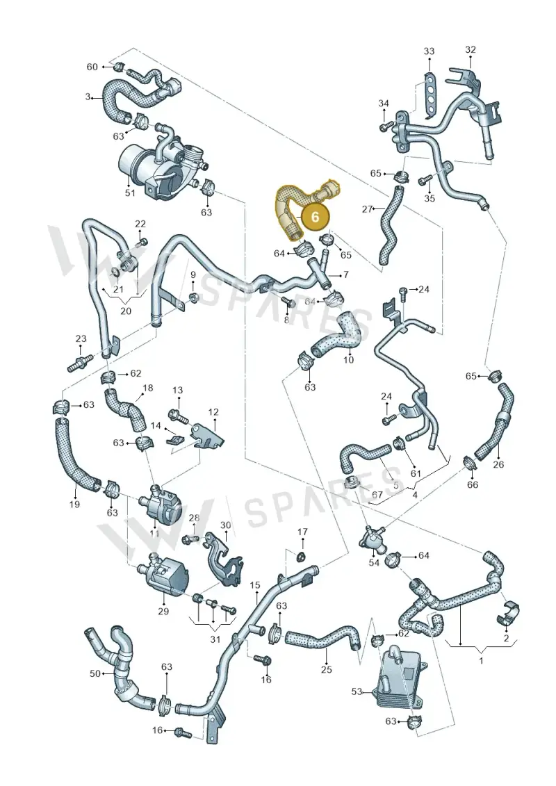 5Q0122073BK — Skoda Karoq (2017-2022) diagram 803121680, position 6