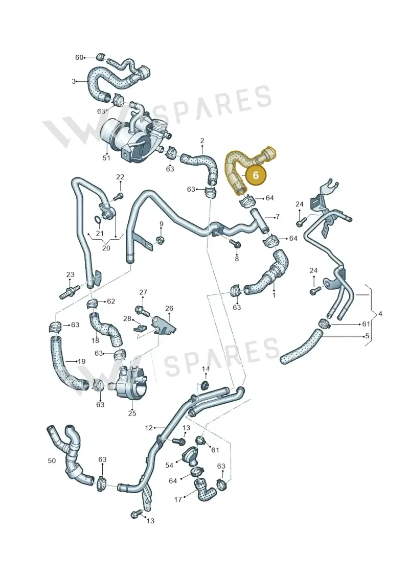 5Q0122073BK — Skoda Kamiq (2019-) diagram 891121150, position 6