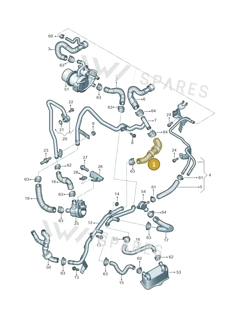 5Q0122073R — Skoda Octavia (2019-2024) diagram 745121590, position 1
