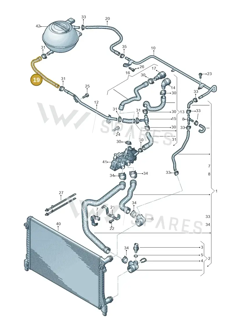 5Q0122109L — Skoda Karoq (2017-2022) diagram 781121400, position 19