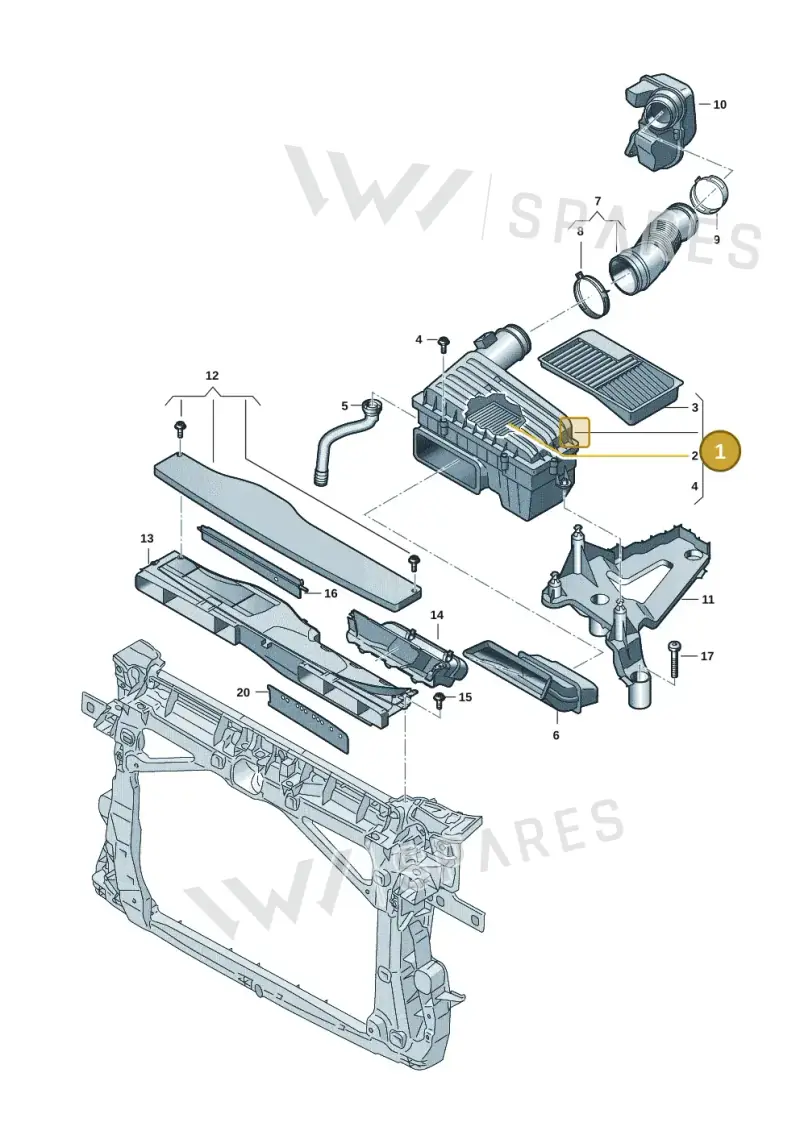 5Q0129607BG — Skoda Kodiaq (2024-) diagram 7t0129050, position 1