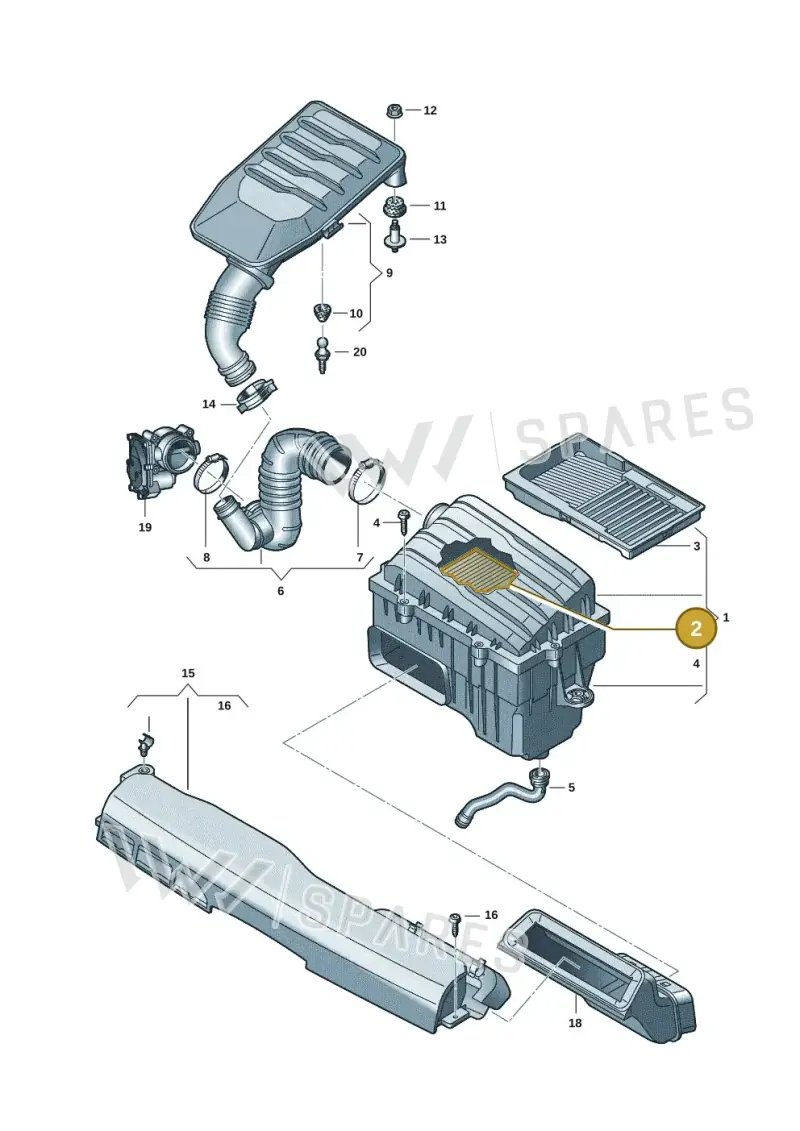 5Q0129620G — Skoda Fabia (2021-) diagram 837129005, position 2