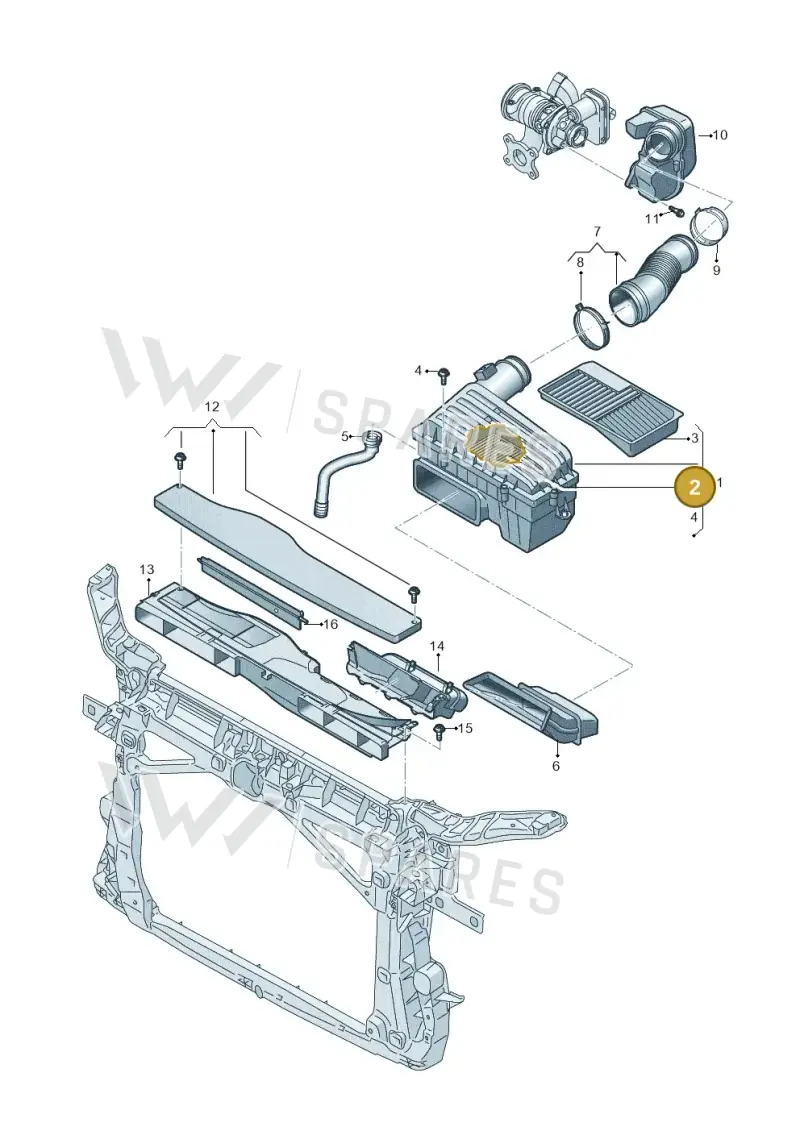 5Q0129620G — Skoda Octavia (2019-2024) diagram 884129050, position 2