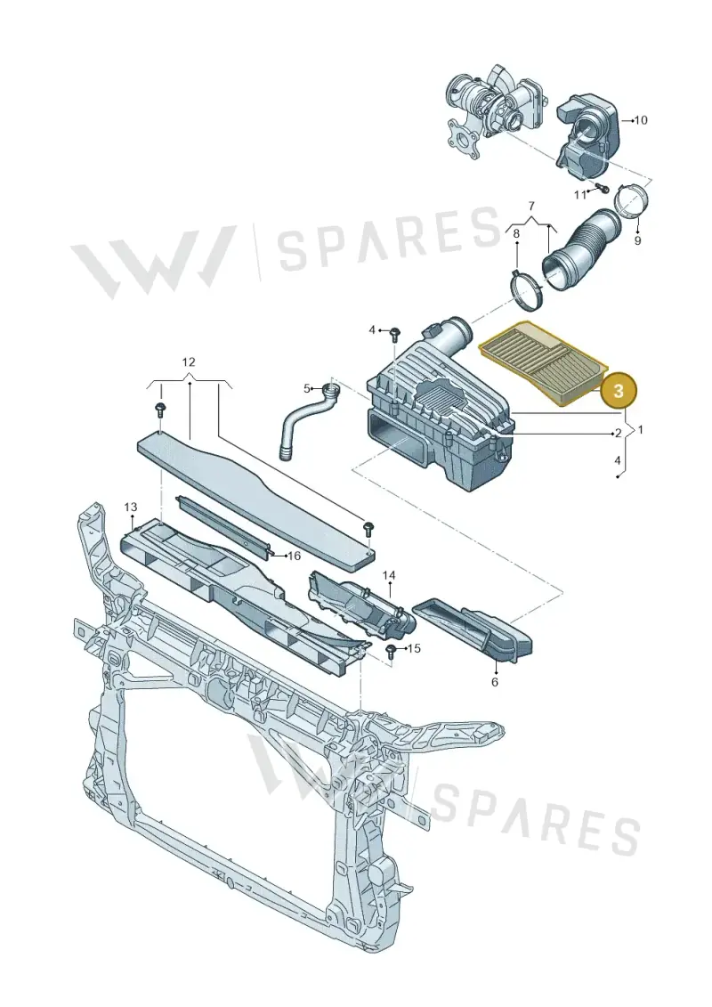 5Q0129668E — Skoda Octavia (2019-2024) diagram 884129050, position 3