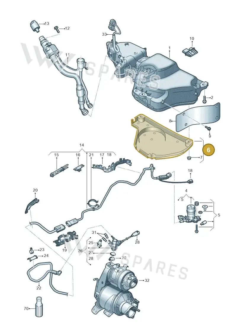 5Q0131331B — Skoda Karoq (2017-2022) diagram 834201110, position 6