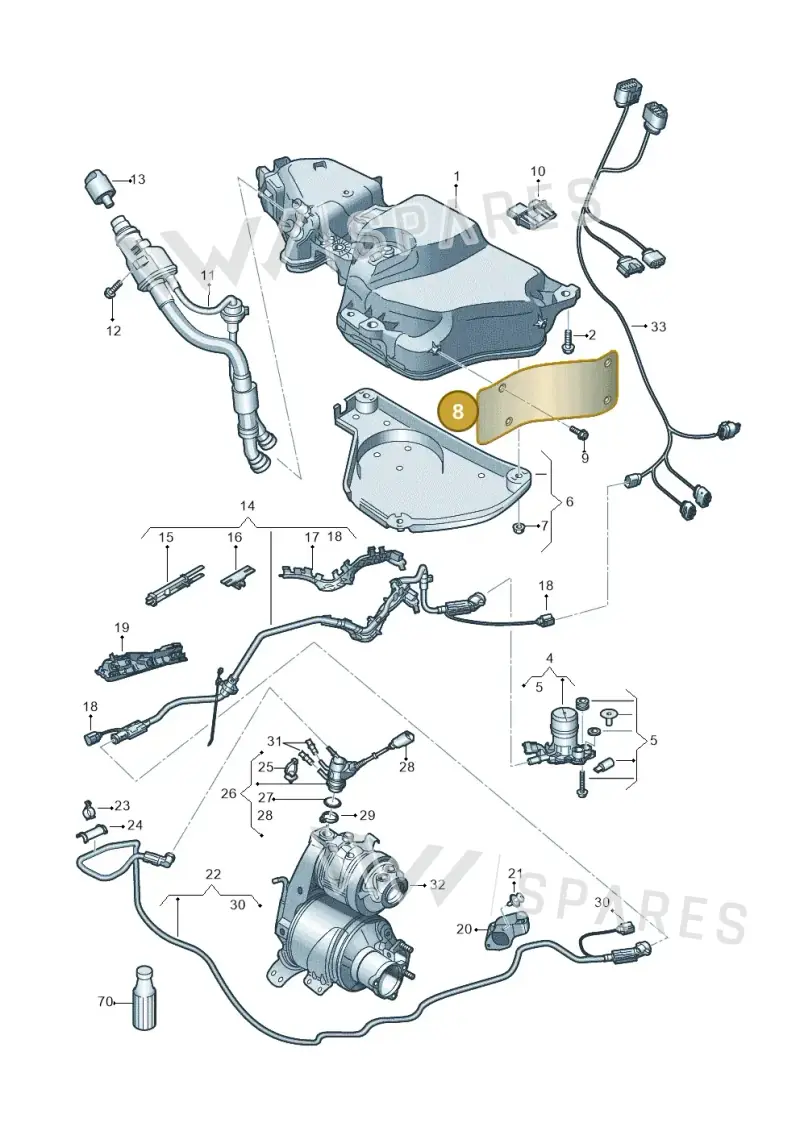 5Q0131891A — Skoda Karoq (2017-2022) diagram 834201100, position 8