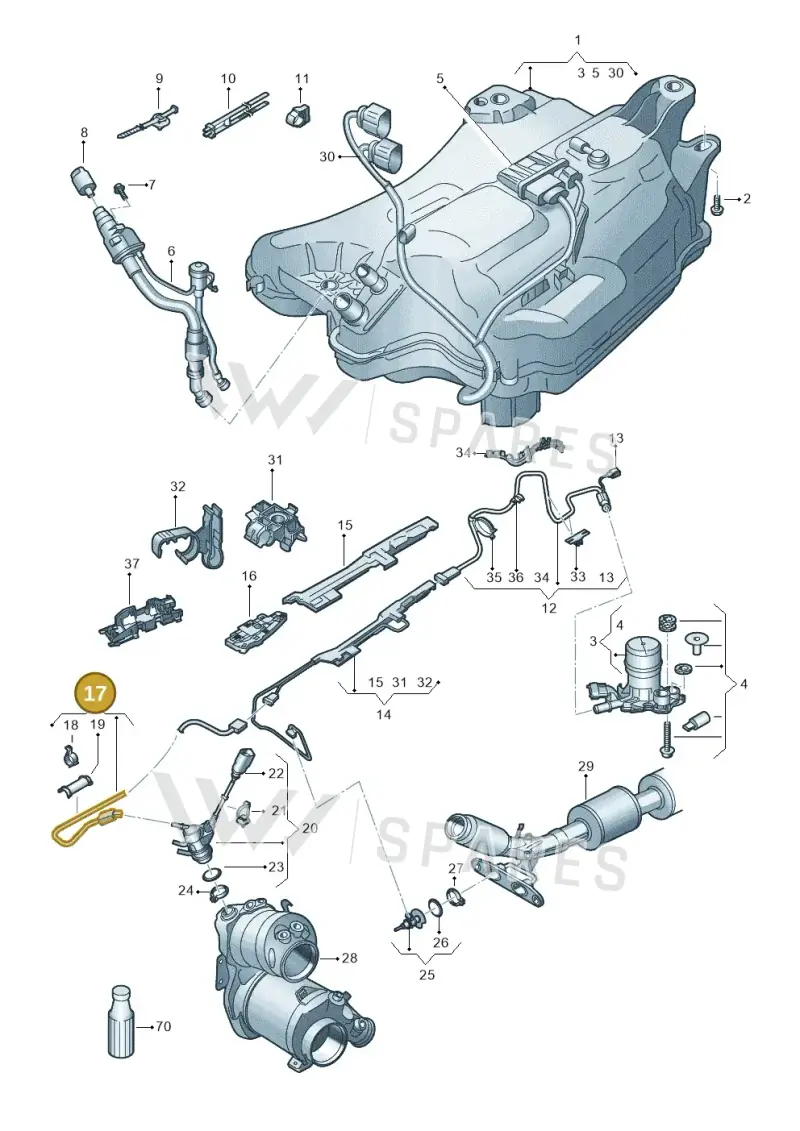 5Q0131984AD — Skoda Octavia (2019-2024) diagram 585253100, position 17