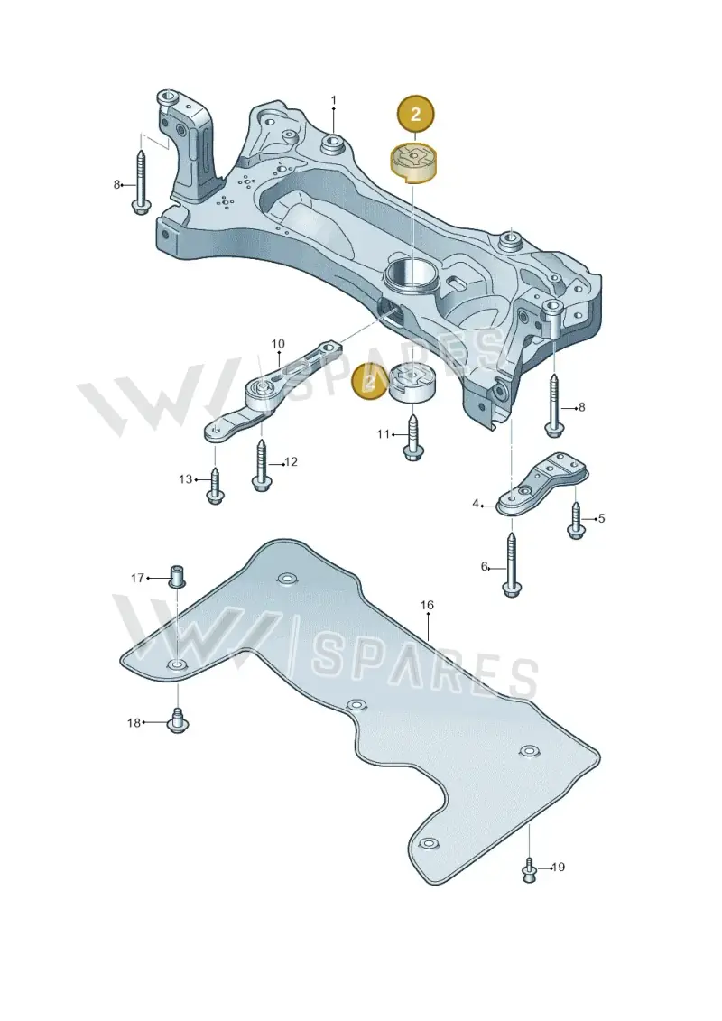 5Q0198037B — Skoda Karoq (2017-2022) diagram 884199150, position 2