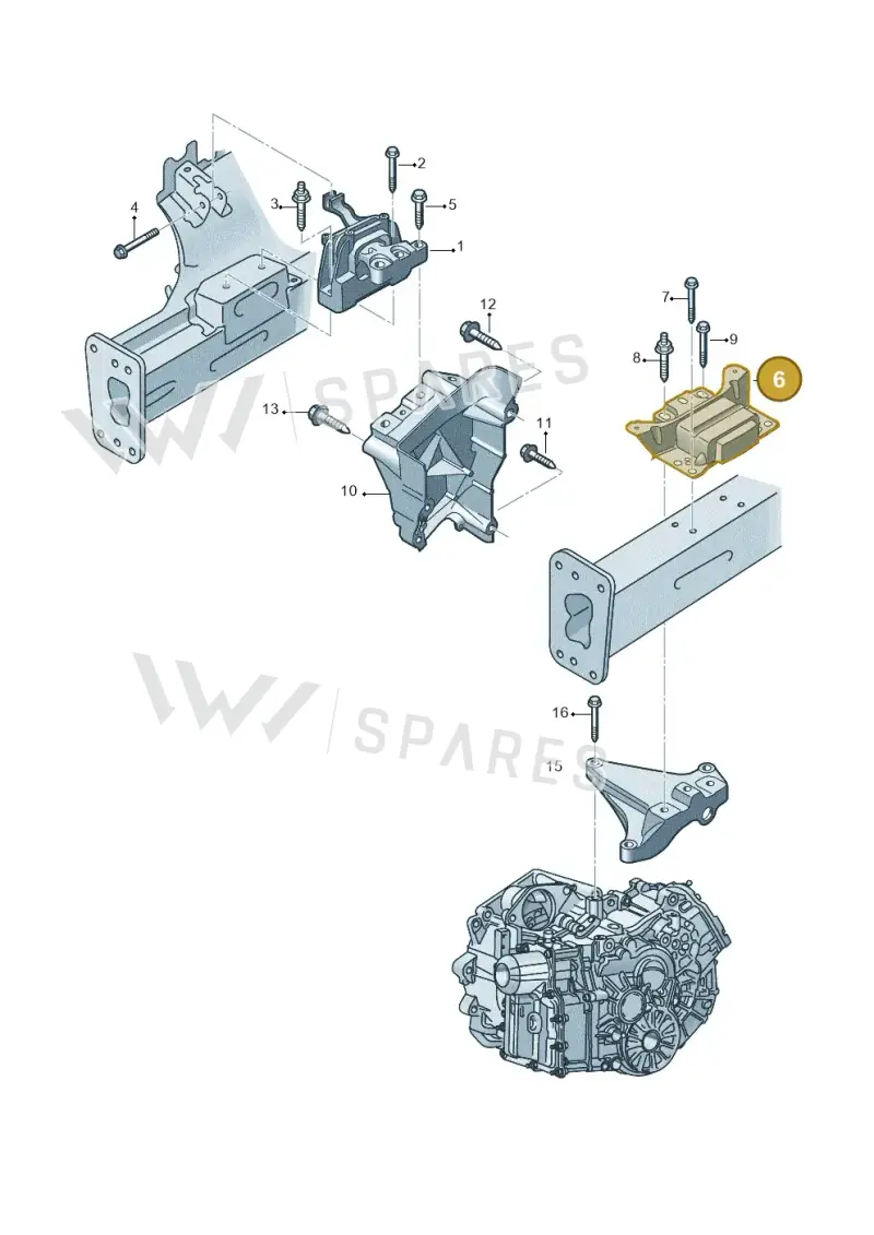 5Q0199555BD — Skoda Octavia (2017-2020) diagram 746199350, position 6