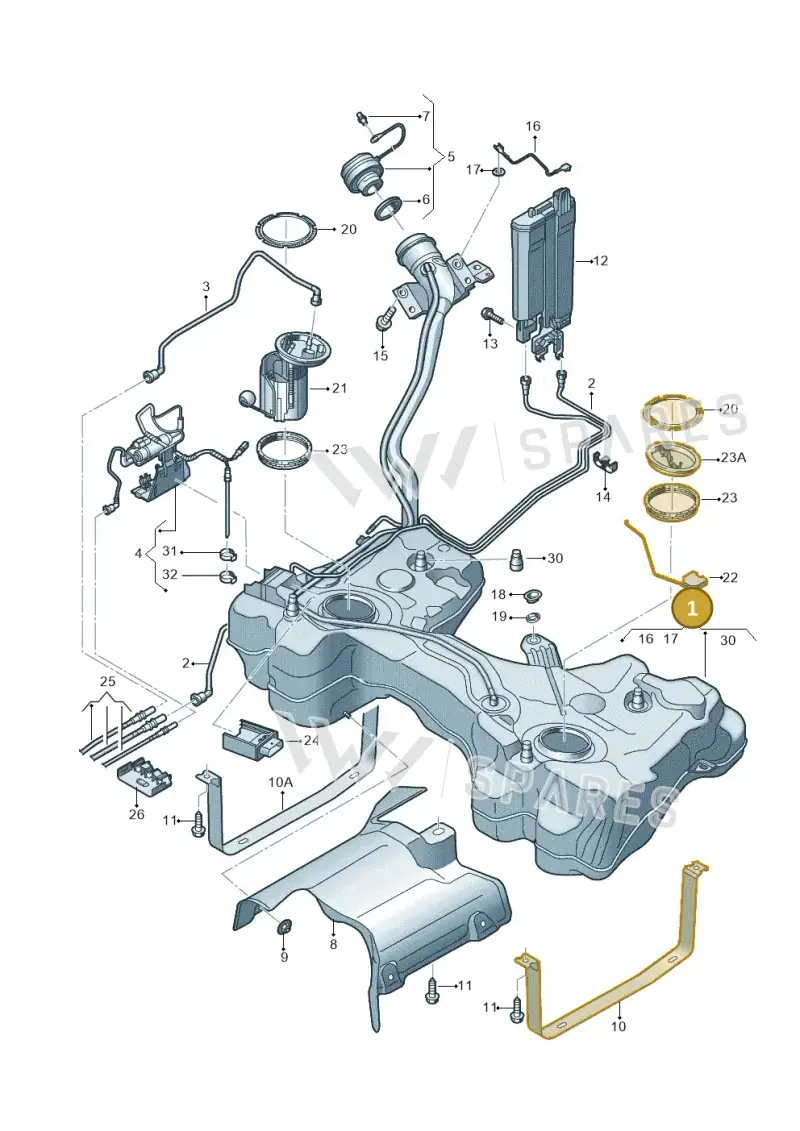 5Q0201055BS — Skoda Karoq (2017-2022) diagram 746201400, position 1