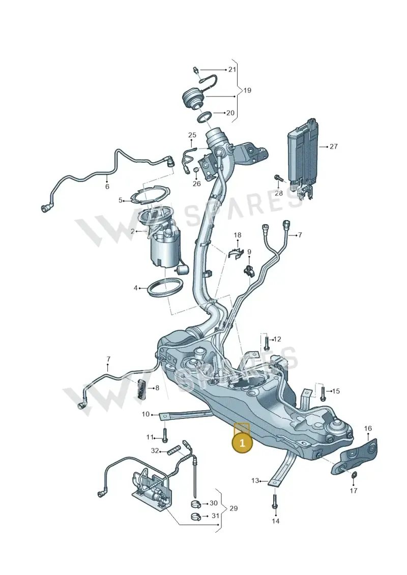 5Q0201060HR — Skoda Octavia (2017-2020) diagram 890201033, position 1