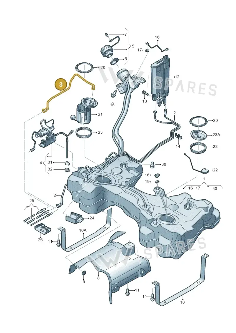 5Q0201293AN — Skoda Karoq (2017-2022) diagram 746201400, position 3