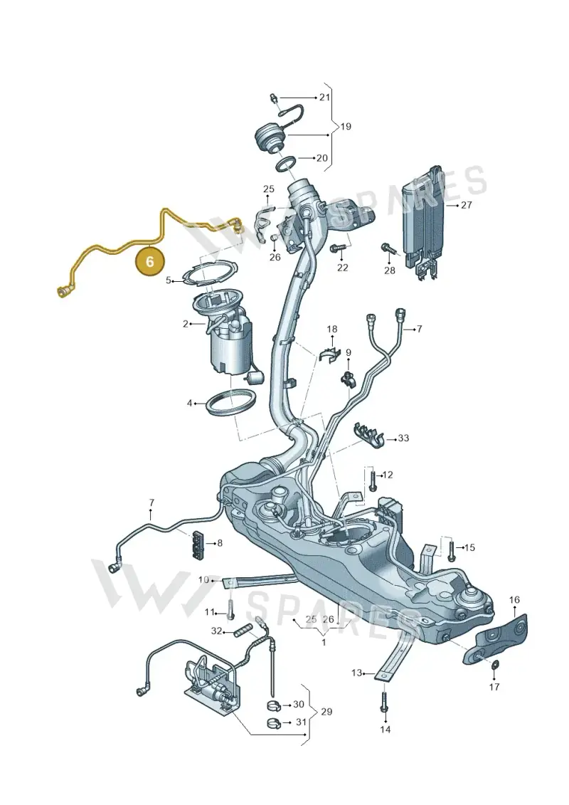 5Q0201293BF — Skoda Octavia (2019-2024) diagram 5h0201033, position 6