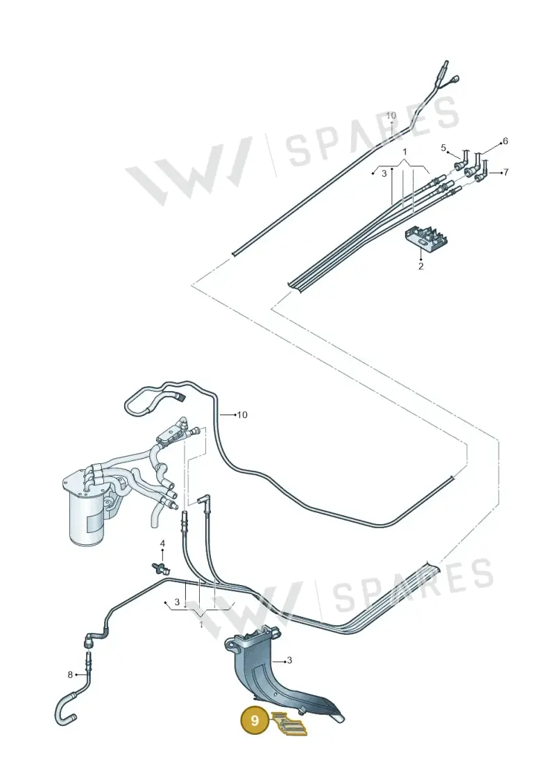 5Q0201449AP — Skoda Octavia (2019-2024) diagram 780201250, position 9