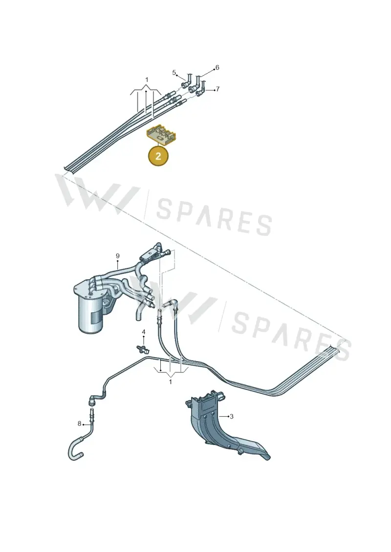 5Q0201449E — Skoda Octavia (2017-2020) diagram 746201250, position 2